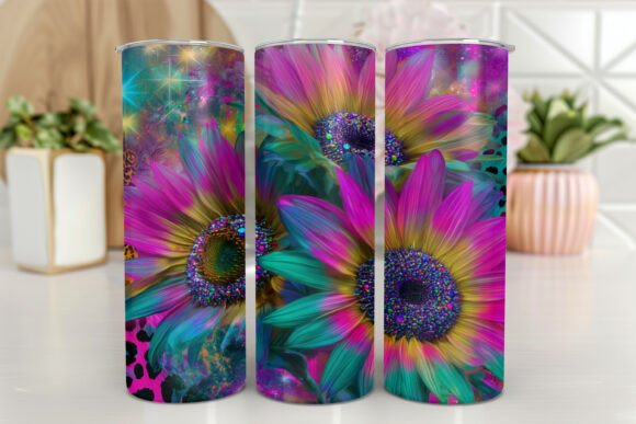Download Sunflowers Tumbler Designs Glitter - Tumbler designs Collection