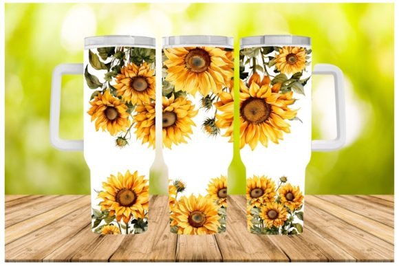 Download Sunflowers 40oz Quencher Tumbler Wrap - 40oz quencher tumbler wrap Collection