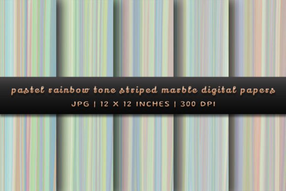 Download Pastel Rainbow Tone Striped Marble - Premium Resources