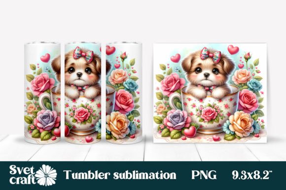 Download Cute Dog Sublimation Tumbler Design - Sublimation tumbler design Collection