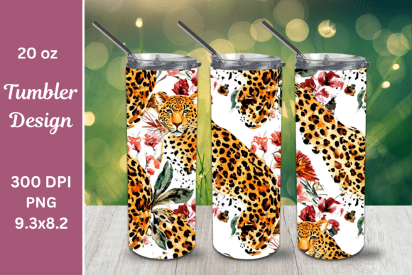 Download Leopard Tumbler Wrap – 20 Oz Sublimation - Premium Bundle
