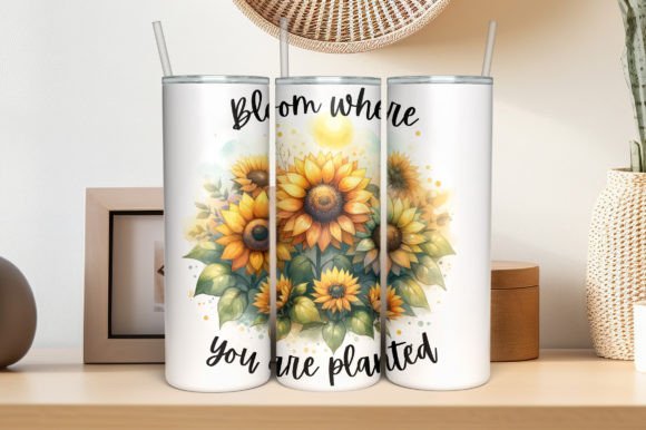 Download Sunflowers Sublimation Tumbler Design - Sublimation tumbler design Collection